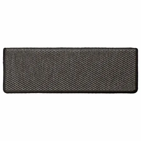  Covorașe scări autoadezive, 15 buc. antracit 65x21x4 cm sisal