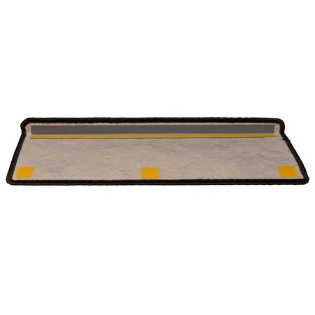  Covorașe scări autoadezive, 15 buc. antracit 65x21x4 cm sisal