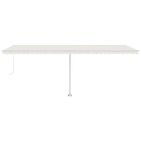  Copertină retractabilă manual, crem, 600x300 cm