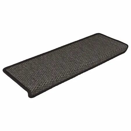  Covorașe scări autoadezive, 15 buc. antracit 65x21x4 cm sisal
