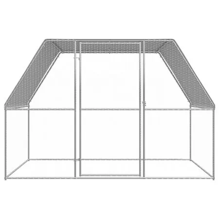  Coteț de păsări pentru exterior, 3x2x2 m, oțel galvanizat