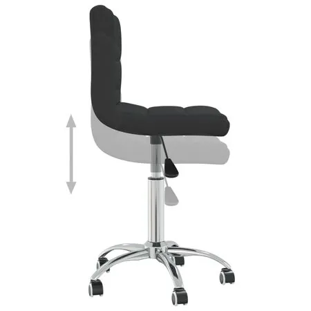  Scaun de birou pivotant, negru, material textil
