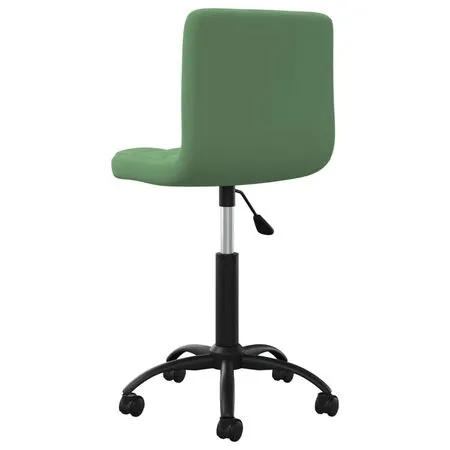  Scaun de birou pivotant, verde închis, catifea