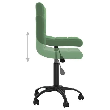  Scaun de birou pivotant, verde închis, catifea