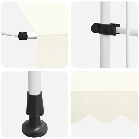  Copertină retractabilă manual, crem, 200 cm