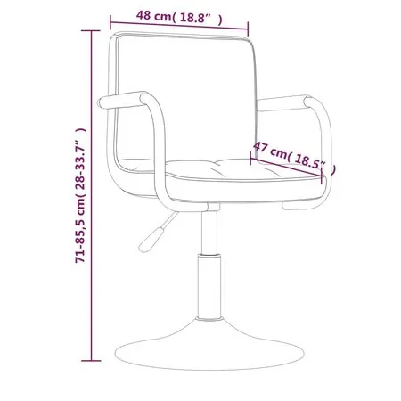  Scaune rotative de bucătărie, 2 buc., gri deschis, catifea
