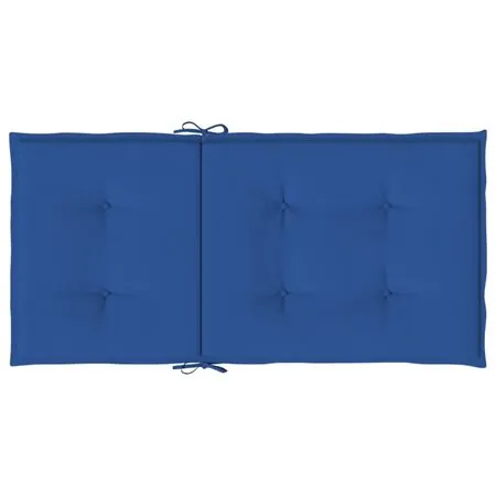  Perne cu spătar mic, 6 buc. albastru 100x50x3 cm textil oxford