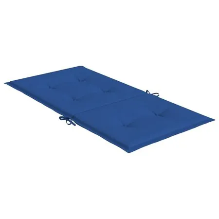  Perne cu spătar mic, 6 buc. albastru 100x50x3 cm textil oxford