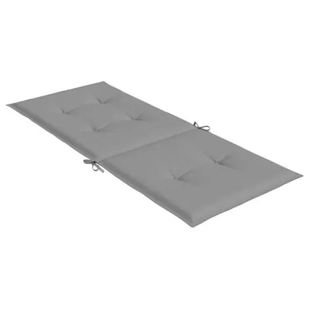  Perne scaun cu spătar înalt, 6 buc., gri, 120x50x3 cm, textil