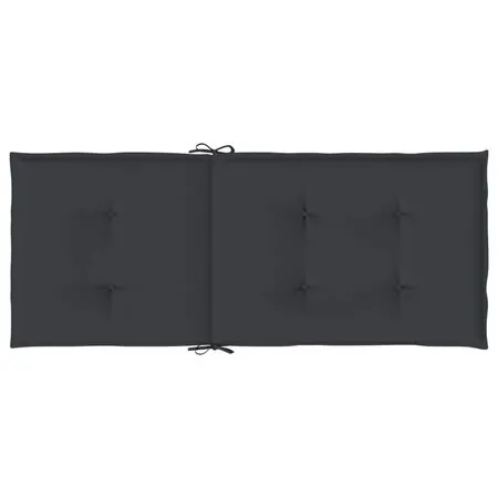  Perne scaun spătar înalt, 6 buc., negru, 120x50x3 cm, textil