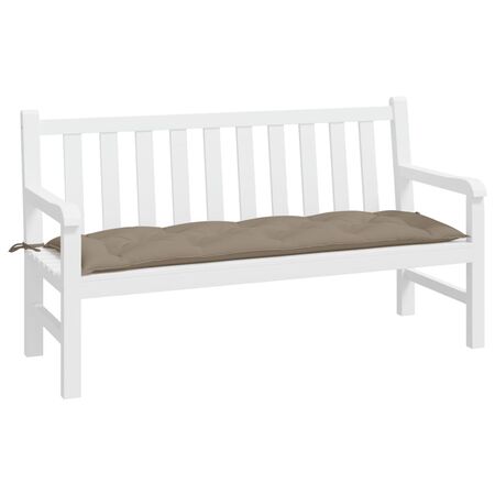  Pernă bancă de grădină, gri taupe, 150x50x7 cm, material oxford