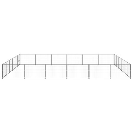  Padoc pentru câini, negru, 36 m², oțel