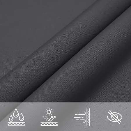  Pânză parasolar, antracit, 2,5x2,5 m, țesătură oxford, pătrat