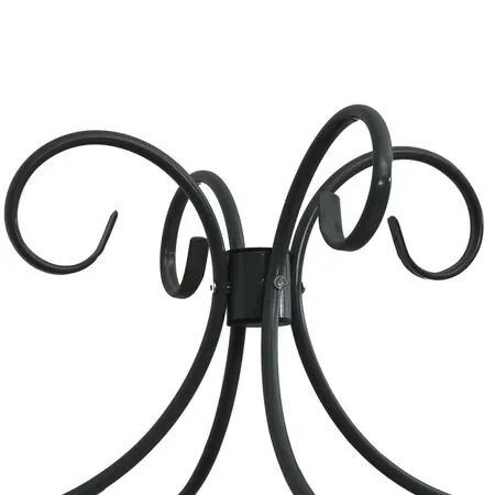  Cadru de pat cu baldachin, negru, 100 x 200 cm, metal