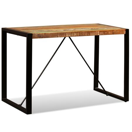  Masă de bucătărie, 120 cm, lemn masiv reciclat