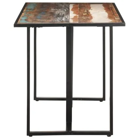 Masă de bucătărie, 140 cm, lemn masiv reciclat
