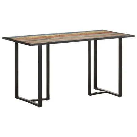  Masă de bucătărie, 140 cm, lemn masiv reciclat