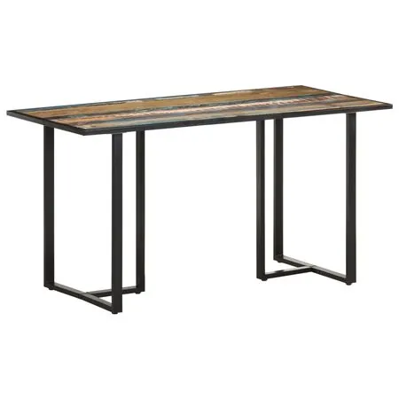  Masă de bucătărie, 140 cm, lemn masiv reciclat