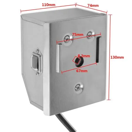 Rotisor cu motor profesional pentru grătar, oțel, 1200 mm