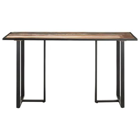  Masă de bucătărie, 140 cm, lemn masiv reciclat