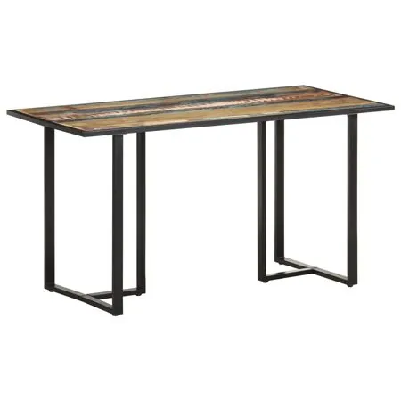  Masă de bucătărie, 140 cm, lemn masiv reciclat