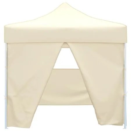 41464  Cream Foldable Tent 3 x 3 m with 4 Walls