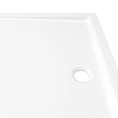  Cădiță de duș dreptunghiulară din ABS, alb, 80x110 cm