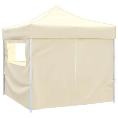 41464  Cream Foldable Tent 3 x 3 m with 4 Walls