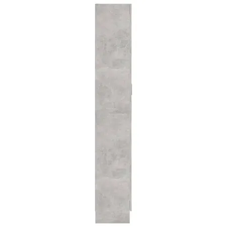  Bibliotecă, gri beton, 82,5 x 30,5 x 185,5 cm, lemn prelucrat