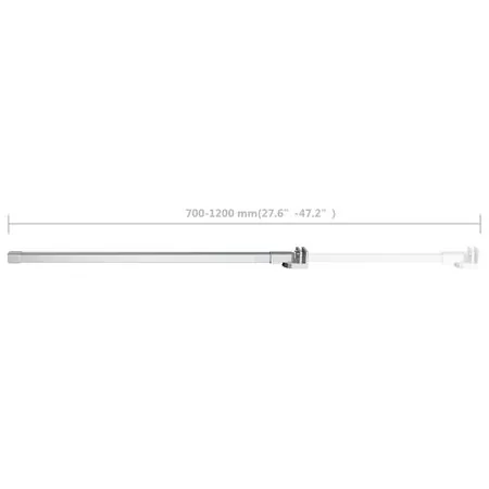  Tijă de susținere pentru baie, 70-120 cm, oțel inoxidabil