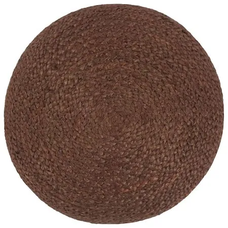  Taburet lucrat manual, maro, 40x45 cm, iută