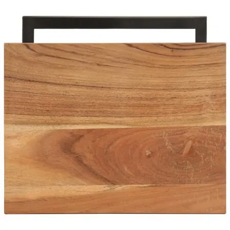  Mese laterale, 2 buc., 31,5x24,5x64,5 cm, lemn masiv de acacia