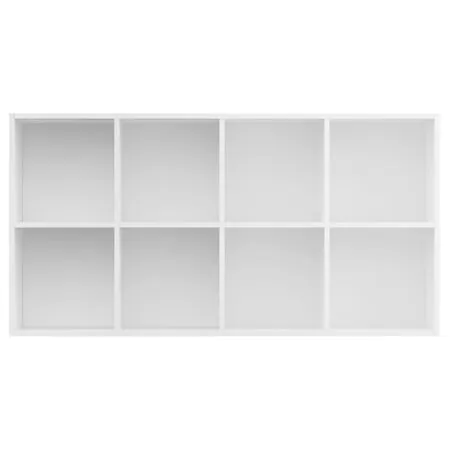  Bibliotecă/Dulap, alb, 66x30x130 cm, lemn prelucrat