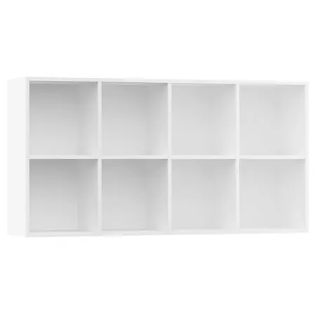 Bibliotecă/Dulap, alb, 66x30x130 cm, lemn prelucrat