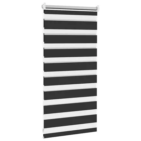 Jaluzea opacă tip zebră, 40 x 100 cm, negru