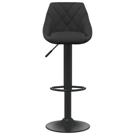  Scaun de bar, negru, catifea