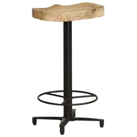  Scaune de bar, 2 buc., 66 cm, lemn masiv de mango