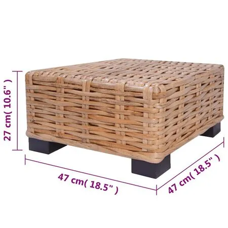  Set canapea, 18 piese, ratan natural