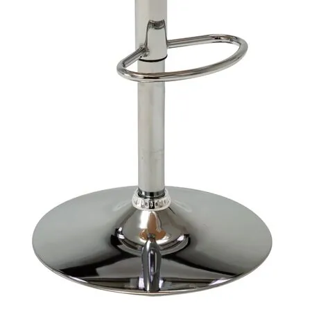  Scaun de bar, crem, lemn curbat și piele ecologică