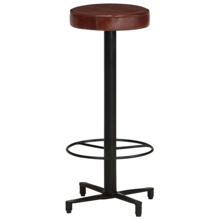  Scaune de bar, 2 buc., 76 cm, piele naturală
