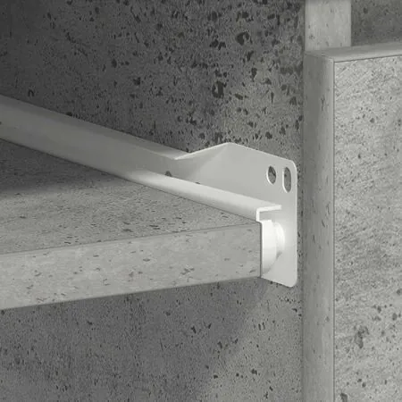  Birou, gri beton, 90 x 45 x 76 cm, lemn prelucrat