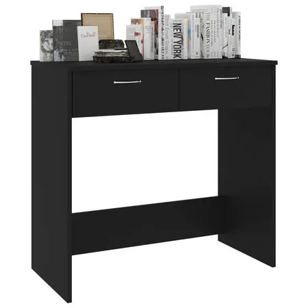  Birou, negru, 80x40x75 cm, lemn prelucrat