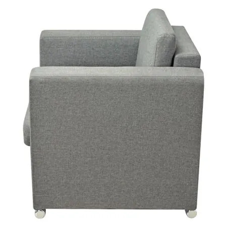  Fotoliu, gri deschis, material textil