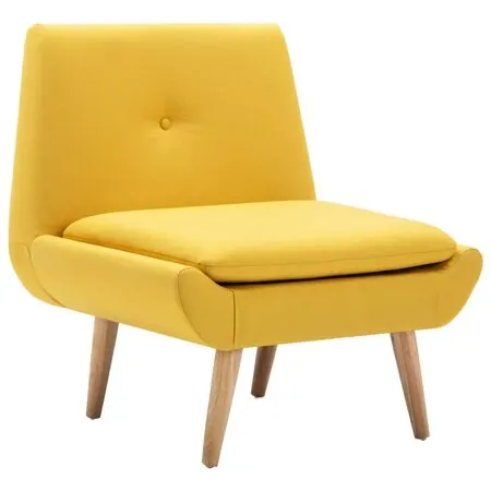  Fotoliu, galben, material textil