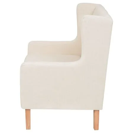  Fotoliu, alb crem, material textil