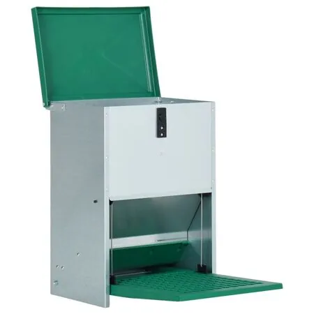  Dozator automat de hrană pentru păsări de curte cu banda 12 kg