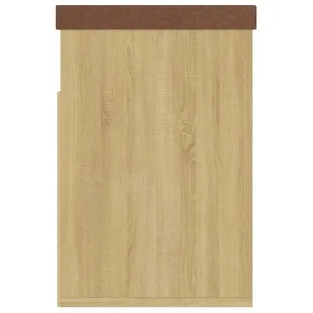  Pantofar cu pernă, stejar sonoma, 80x30x47 cm, lemn prelucrat