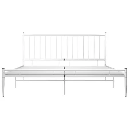 Cadru de pat, alb, 180x200 cm, metal