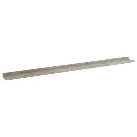  Rafturi de perete, 2 buc., gri beton, 115x9x3 cm