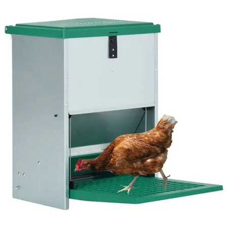  Dozator automat de hrană pentru păsări de curte cu banda 12 kg